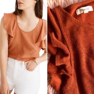 Madewell Ruffle Sleeve Tank